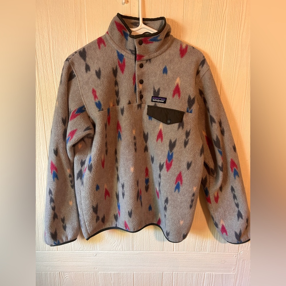 Patagonia Wish Tails Quarter Snap Synchilla-Size Medium